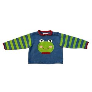 Zubels Frog Graphic Sweater Boys Size 9Months Y2K